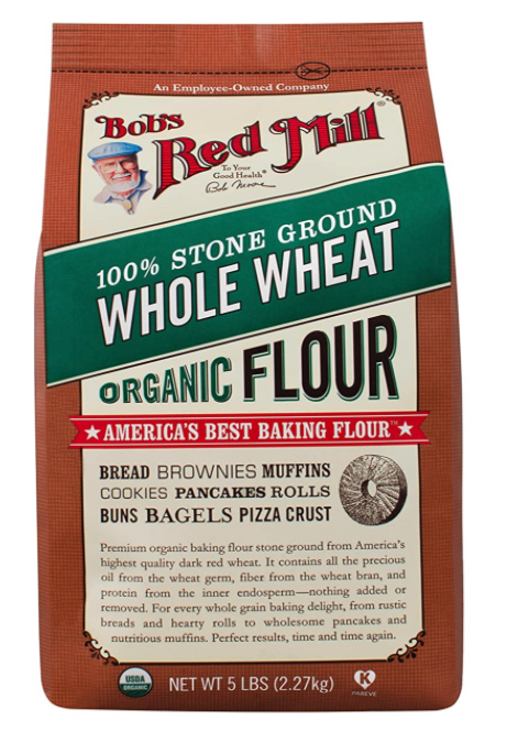 Bob's Red Mill stone ground organic whole wheat wholesale flour