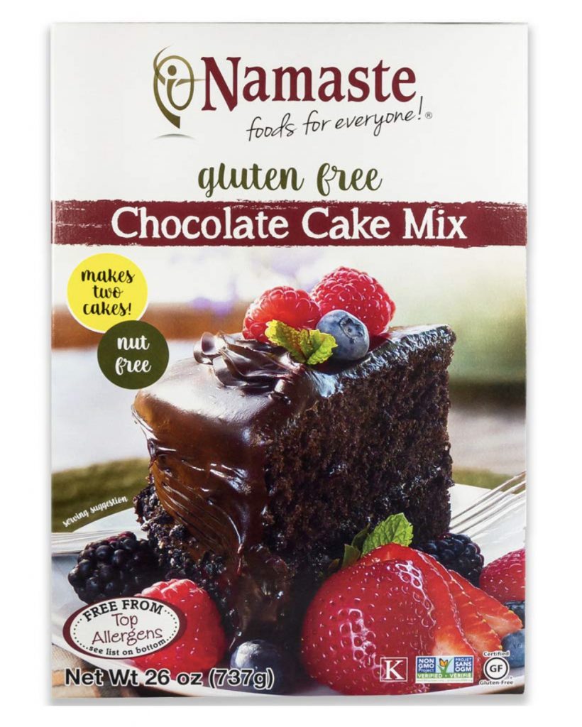 Namaste Foods gluten free chocolate cake mix