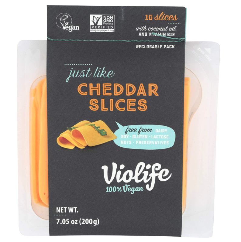 wholesale vegan food: Violife vegan cheddar
