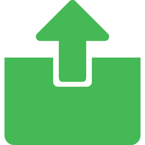 Import Product Icon: Box with up arrow