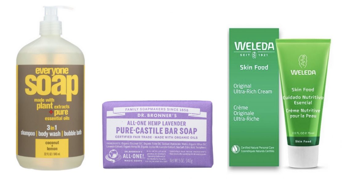 Dropshipping beauty trends: sustainable brands Everyone, Dr. Bronner's, Weleda
