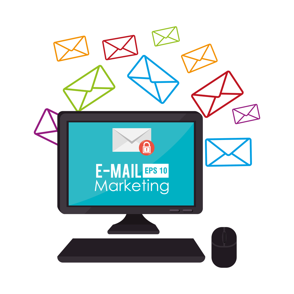 Marketing strategy for dropshipping: Email marketing graphic