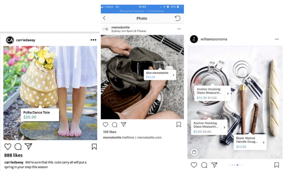 Instagram ads for dropshipping shoppable posts