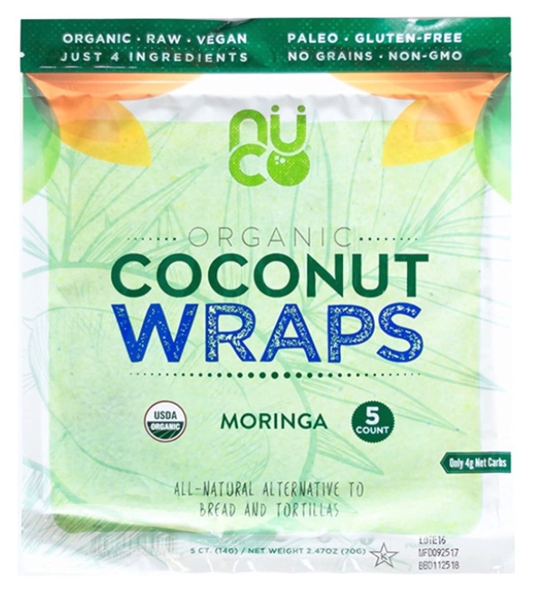 Dropshipping keto products: Nuoco organic coconut wraps