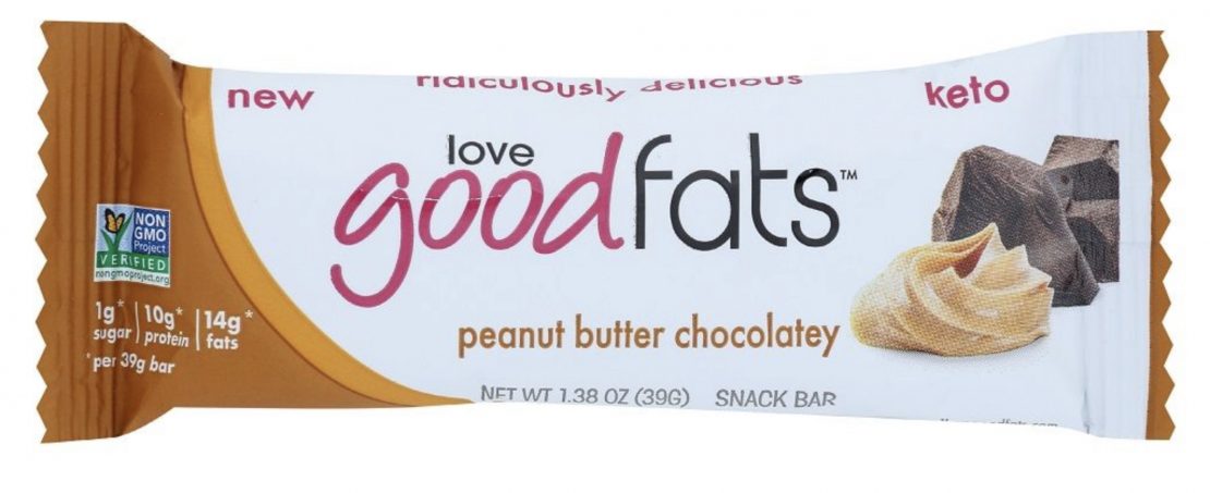Health and wellness product trends: Love Good Fats keto bar