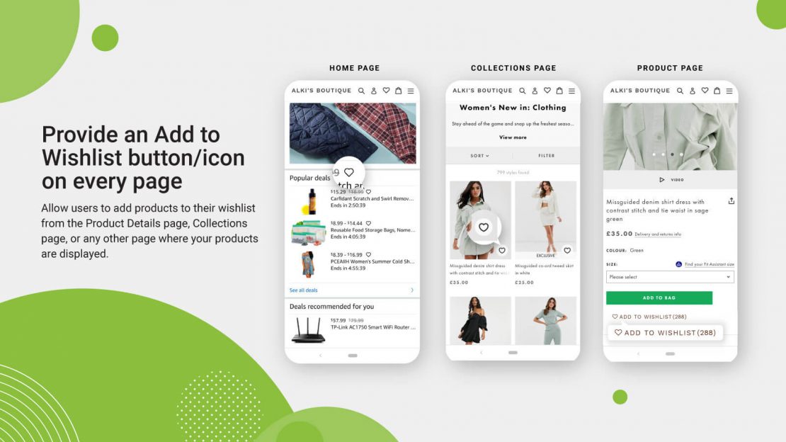 Let customers favorite items with this Shopify design app