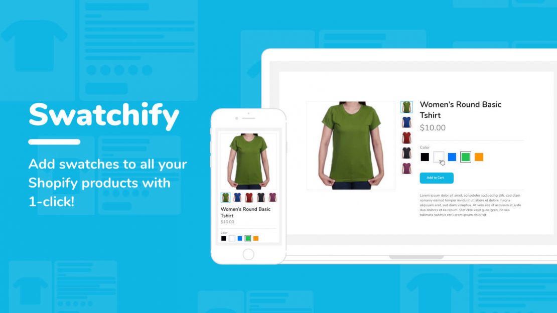 Add color swatches to all your Shopify products with just one click