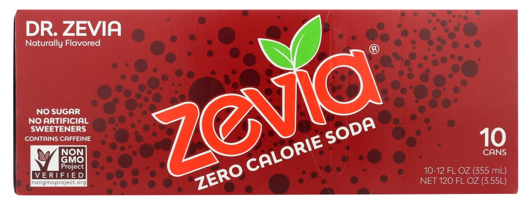 Dr. Zevia natural zero calorie soda