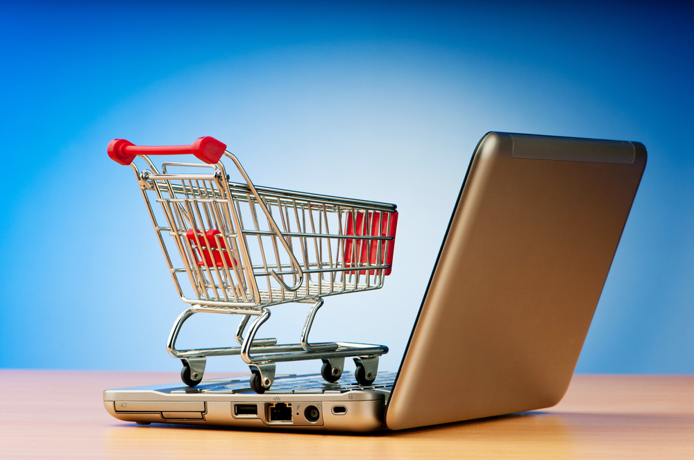 Online shopping cart concept