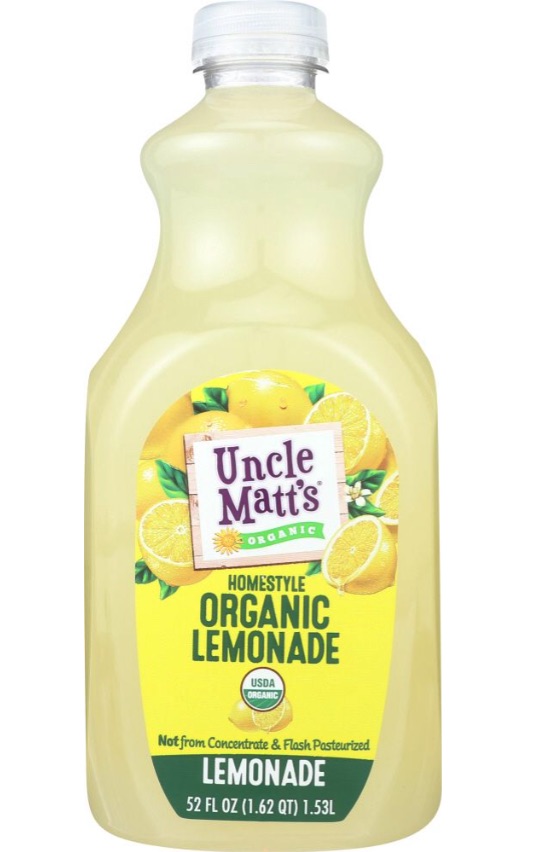Uncle Matt's organic homestyle lemonade