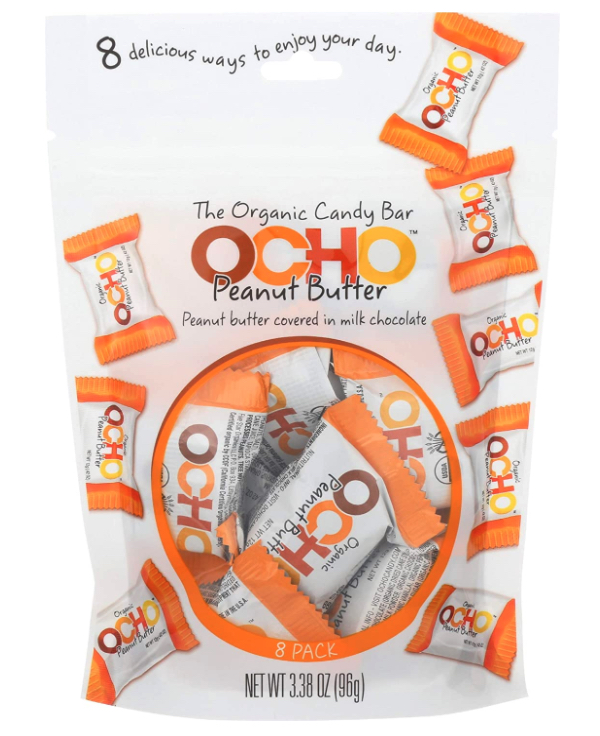 Wholesale snacks for resale: OCHO organic peanut butter candy
