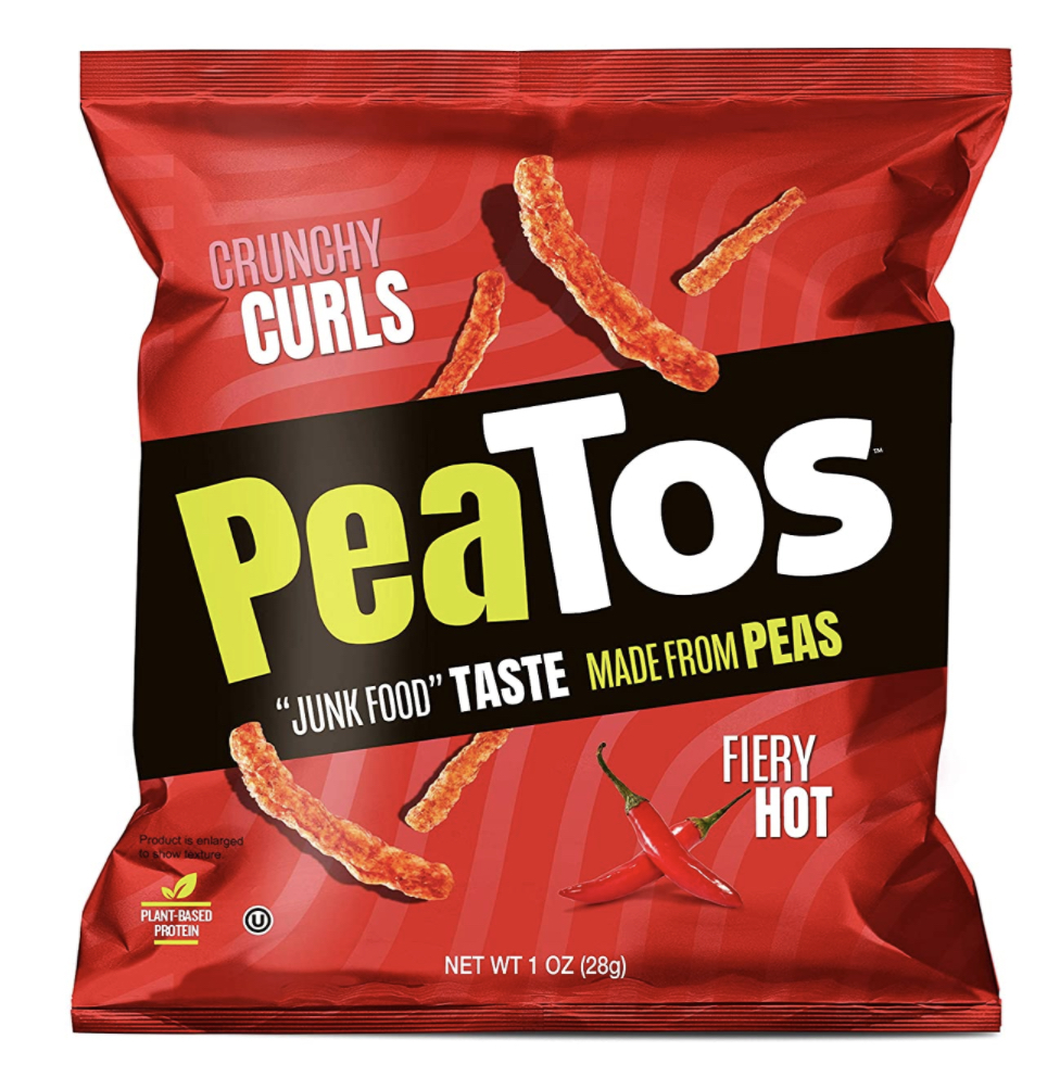 PeaTos fiery hot crunchy curls