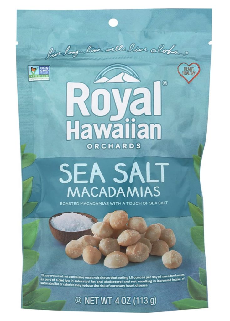 Royal Hawaiian sea salt macadamias