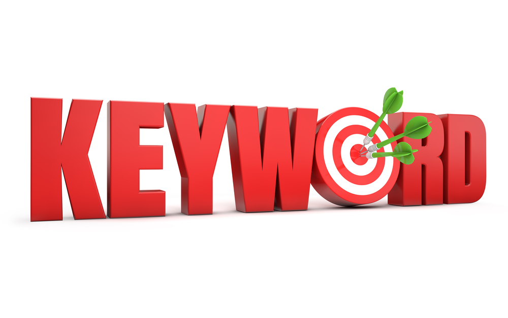 find target keywords for your Shopify store. Illustration of a target with the term "keyword" 