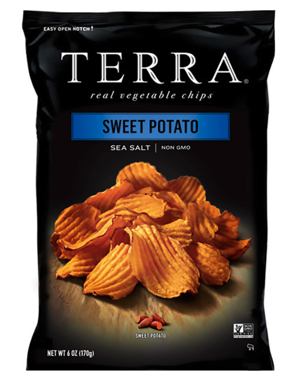 Wholesale snacks for resale: Terra sweet potato chips with sea salt