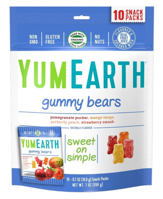 YumEarth organic gummy bears
