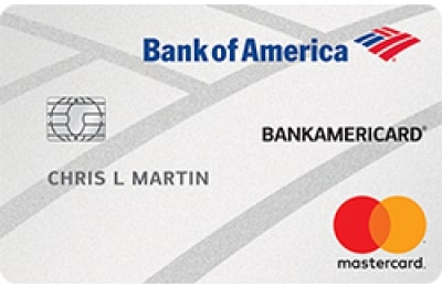 BankAmericard® Secured Credit Card is a great beginner's card for dropshipping.