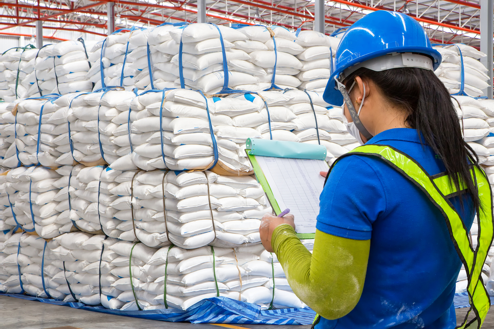 bulk buying Asian food being stores in a warehouse