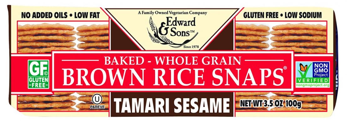 Edward & Sons: Tamari Sesame Brown Rice Snaps