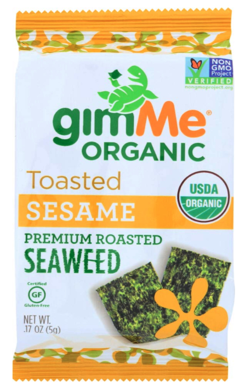 Gimme: Organic Roasted Seaweed Snacks Sesame 