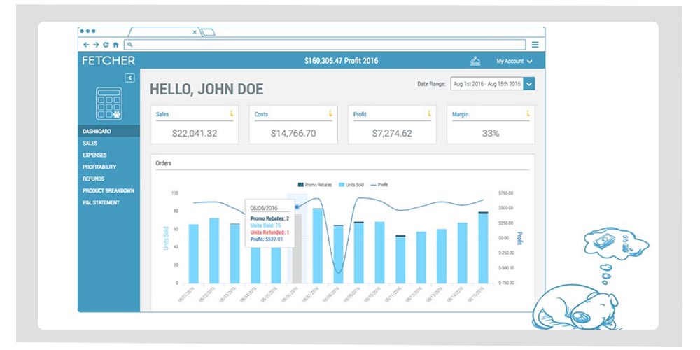 Use Fetcher as your accounting tool for dropshipping on Amazon