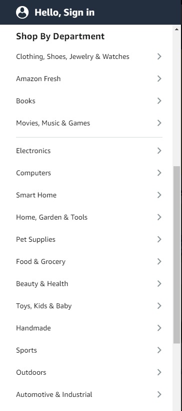 You can choose from various product categories when dropshipping on Amazon