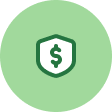 Dollar Sign in Shield Icon